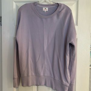 Z Supply lavender sweatshirt with side zipper